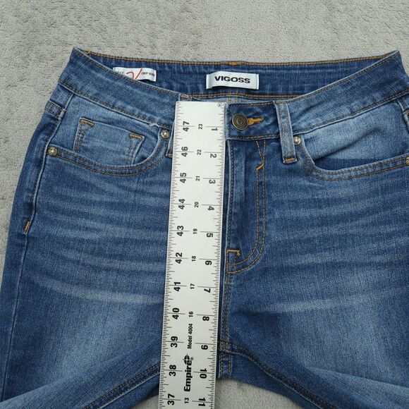 VIGOSS Jeans Women's Size 26 Blue Mid-Rise Marley Crop Boot Denim 30" Inseam - Picture 9 of 16